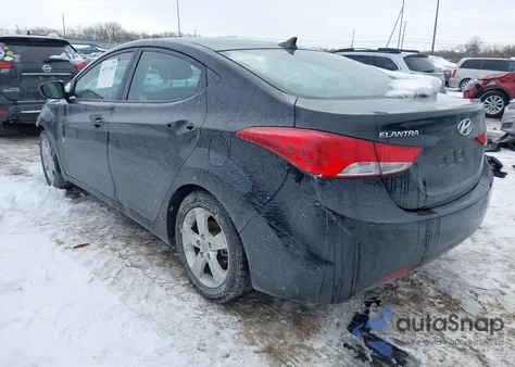 2012 Hyundai Elantra Gls from USA, damaged, VIN 5NPDH4AE5CH098512